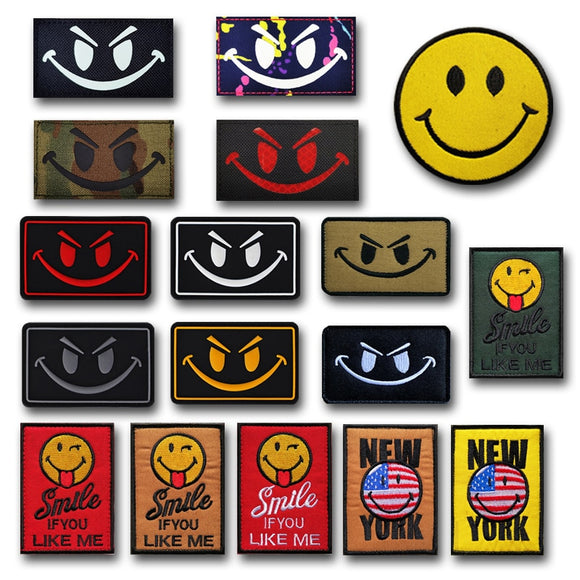 Tactical Smile Face Patches