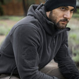 Tactical Fleece Jacket with Hoodie