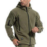 Tactical Fleece Jacket with Hoodie