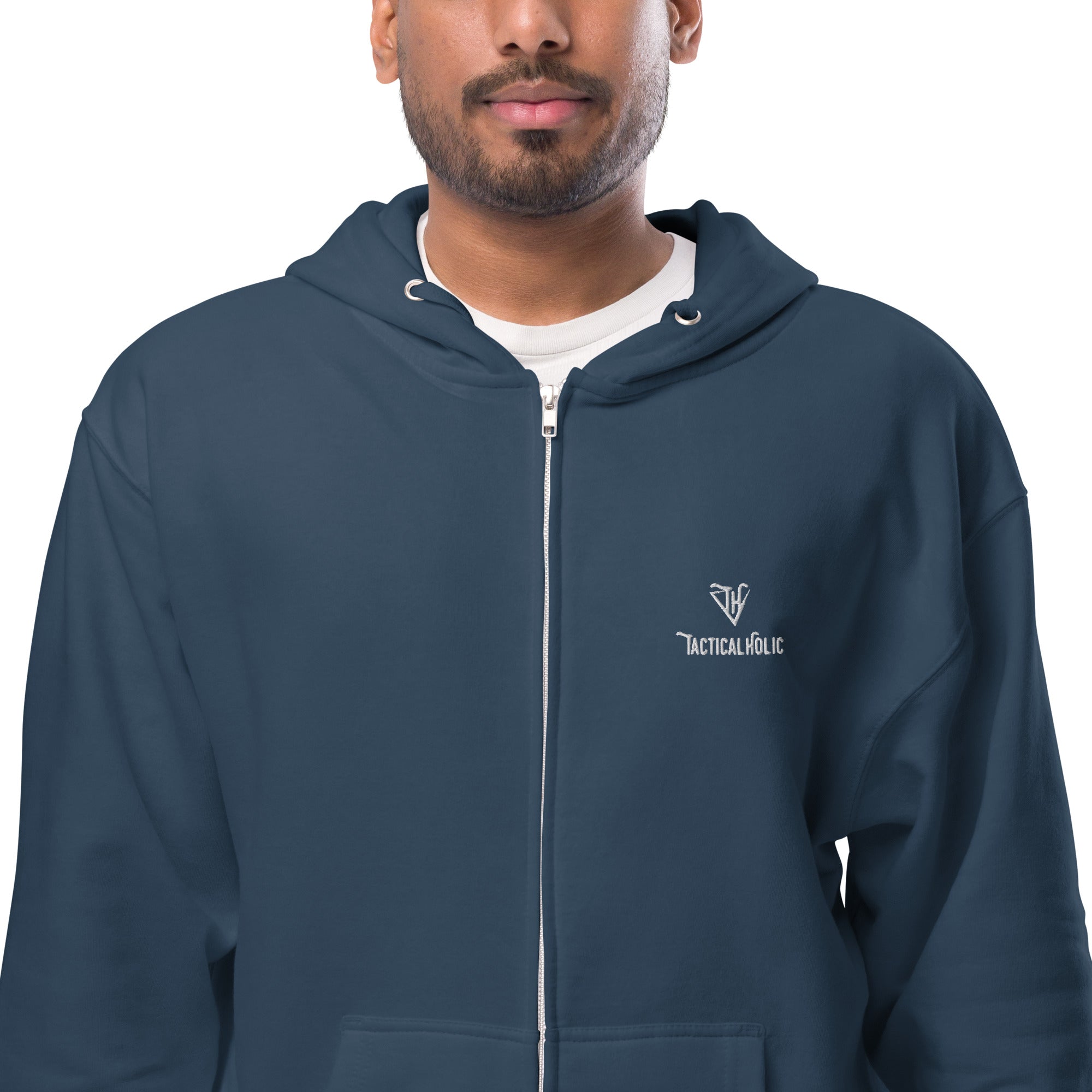 Tacticalholic Unisex fleece zip up hoodie